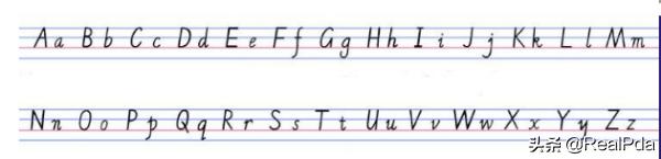 四线三格26个拼音字母表（四线三格汉语拼音字母表）